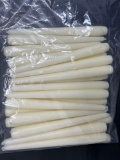 Bag of White Taper Candles- New
