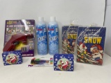 Light Keeper Pro (New), 2 Cans of Snow, 2 Packages of Sparkle Christmas Snow, Replacement Bulbs