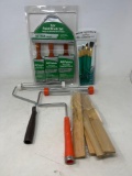 Paint Roller, Stirring Sticks, Paint Brushes- 2 New Packs