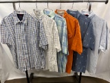 6 Men's Casual Short Sleeved Shirts, Sizes 2X and 3X