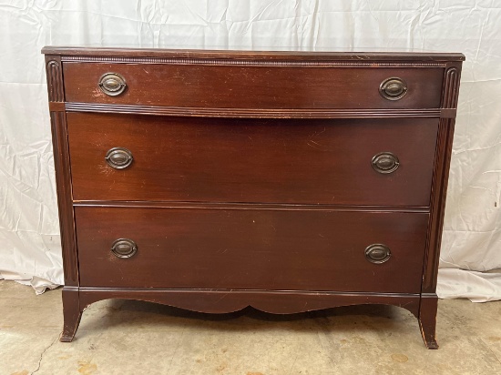 Antique Mahogany 4-Drawer Dresser