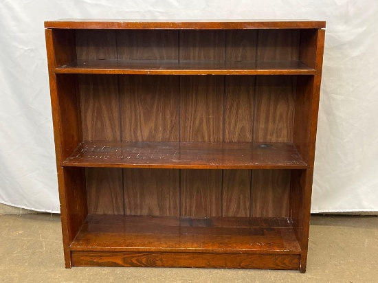Wooden 3 Shelf Book Case