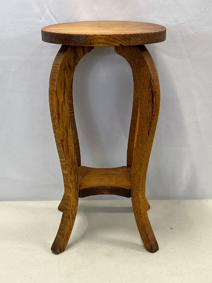 Small Oak Plant Stand