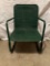 Green Metal Woven Patio Chair