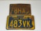 1954 & 1956 Pennsylvania License Plates