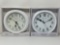 2 Mainstays Sterling & Noble Wall Clocks- New in Boxes, Slightly Different