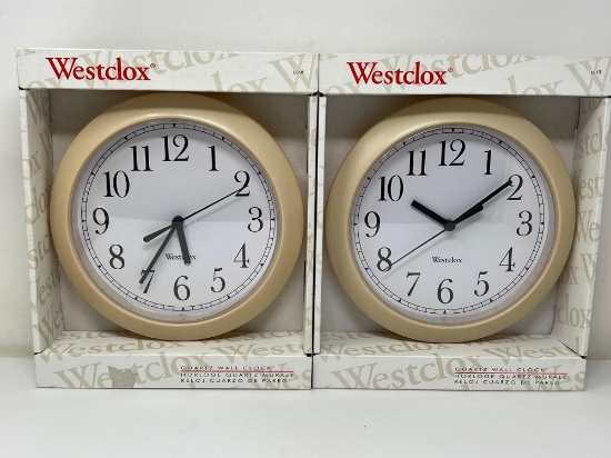 2 Westclox Wall Clocks- New in Boxes