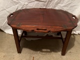 Coffee Table with Hinged Sides
