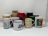 Mugs Lot Including Travel Mug, Microwaveable Soup Mug