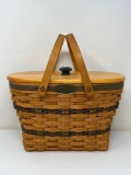 1997 Longaberger Traditions Collection Felllowship with Swing Handles and Wooden Lid