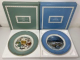 2 Avon Collector Christmas Plates- 1979 & 1980