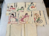 Days of the Week Embroidered and Other Tea Towels