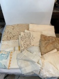 Linens- Lace, Pulled Thread & Embroidered Table Covers