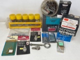Hardware Lot- Nails, Screws, Awning Pulleys, Rubber Bands, Paper Clips, Push Pins, More