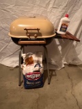Dome Top Charcoal Grill with Charcoal and Lighter Fluid