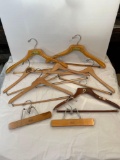 Wooden Hangers- 7 for Suits and 2 for Pants