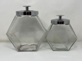 2 LiIdded Candy Jars- Large & Smaller