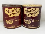 2 Charles Pretzels Tins