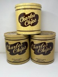 3 Charles Chips Tins