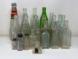 Large Grouping of Vintage Bottles in Various Colors, Sizes, Uses