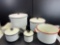 Enamelware Cook Pots- 9 Pieces Including Lids