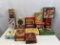 Grouping of Decorative and Vintage Tins- Food and Holiday Themes