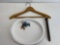 Suit Hanger, Railroad Spike and Marbles- Shooter, Metal, Clay