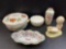 Jonathan David Figurine, Hand Painted Nippon & Minton Bowls, Floral Bud Vase
