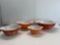 4 Piece Vintage Pyrex Nesting Bowl Set
