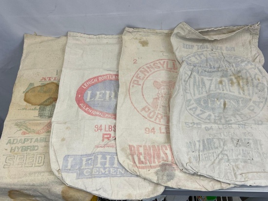 Vintage Linen Seed & Other Sacks