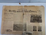 1893 Issue of Coatesville (PA) Weekly Times Newspaper, May 6, 1893