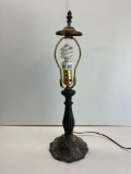Metal Base Table Lamp with Cap & Finial- No Shade