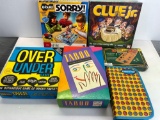 Games Lot- Sorry, Clue Jr., Over Under, Taboo, Deluxe Mancala & Connect Four