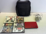 Nintendo DS, Charging Cord, 4 Games and Carry Case