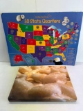State Quarters Map and Mac & Cheese Photo on Canvas