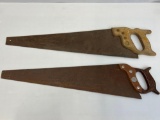 2 Vintage Hand Saws- One is Disston