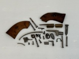 Wooden Revolver Grips and Hammer, Other Revolver Parts, Screws, Plumb Bob, More