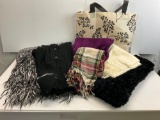 Tote Bag, Scarves, Sweater