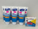 (7) 3 Oz. Tubes of Suave Hand Sanitizer and a 12 Pack of Paper Mate Erasers