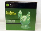 John Deere Chicken Savings Bank with Box