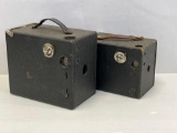 2 Antique Box Cameras