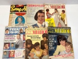 6 Vintage Magazines Including Cosmopolitan, 3 TV Radio Mirror, Teen Pin-Ups and Song Hits Magazine