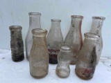 Antique Vintage Milk Bottles