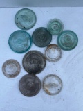 Antique Vintage Canning Jar Glass Tops
