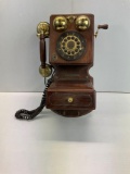 Wooden Rotary Wall Phone