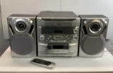 Emerson Stereo System w/ 6-CD Changer, AM/FM Radio, Cassette Player/Recorder and Speakers w/ Remote