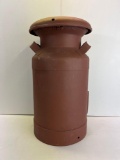 Milk Can in Brown Paint