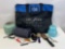 Black & Blue Tote Bag, Planter, Pet Nail Clippers, Brushes, Scissors