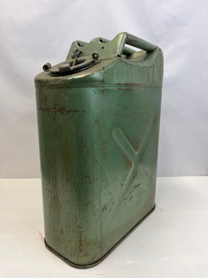 Vintage Military Type Metal Gas Can