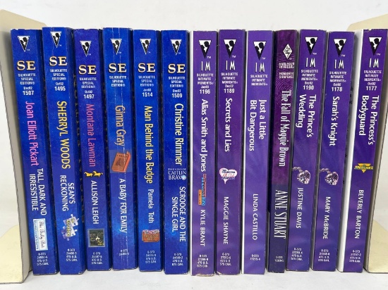 13 Paper Back Romance Novels- Silhouette Special Edition and Silhouette Intimate Moments